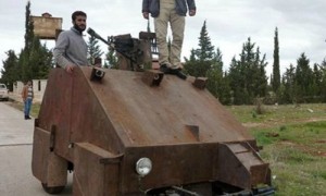 El Sham II, un tanque casero controlado con el mando de una PlayStation 3