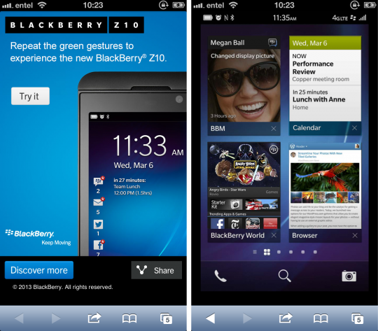 Prueba tu aplicación para Blackberry 7 en vivo