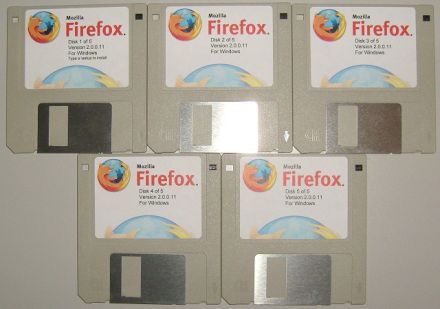 Firefox Retro: En Diskettes