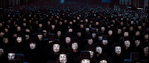 Guy Fawkes crowd
