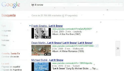Google Let it snow