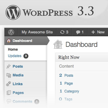 Wordpress 3.3 Sonny