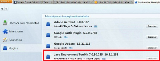 Desactivar Java Firefox