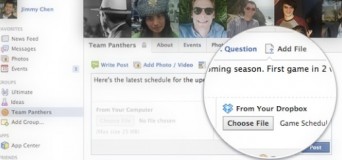 dropbox integrado a Facebook