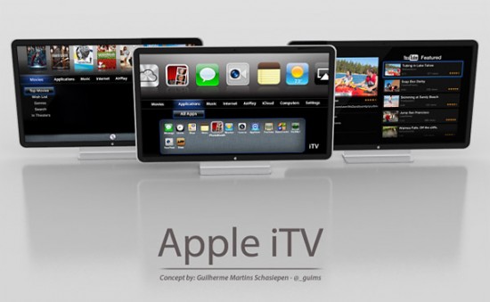 Un concepto de como sería la TV de Apple