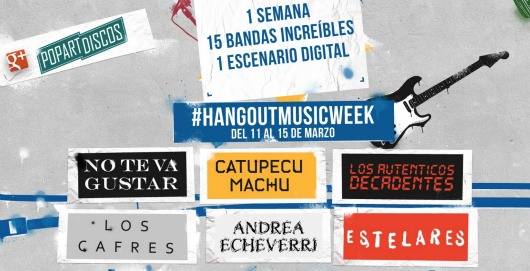 Hangout Music Week 15 bandas tocaran en vivo en Google