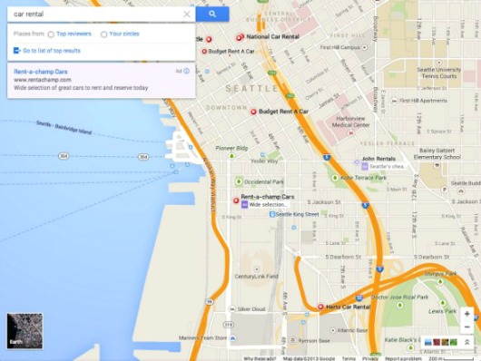 Google maps nueva interfaz