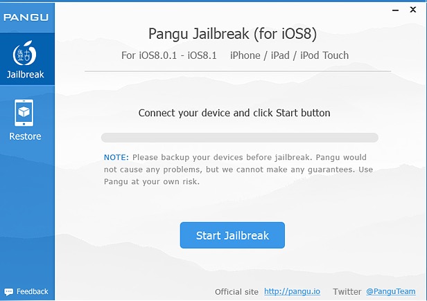 Pangu ofrece un proceso de Jailbreak rápido y simple
